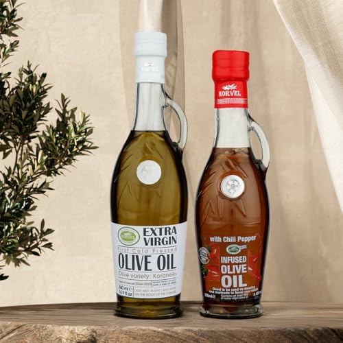 Set de Aceites de Oliva Extra Virgen Griego KORVEL 2 unidades miniatura 1