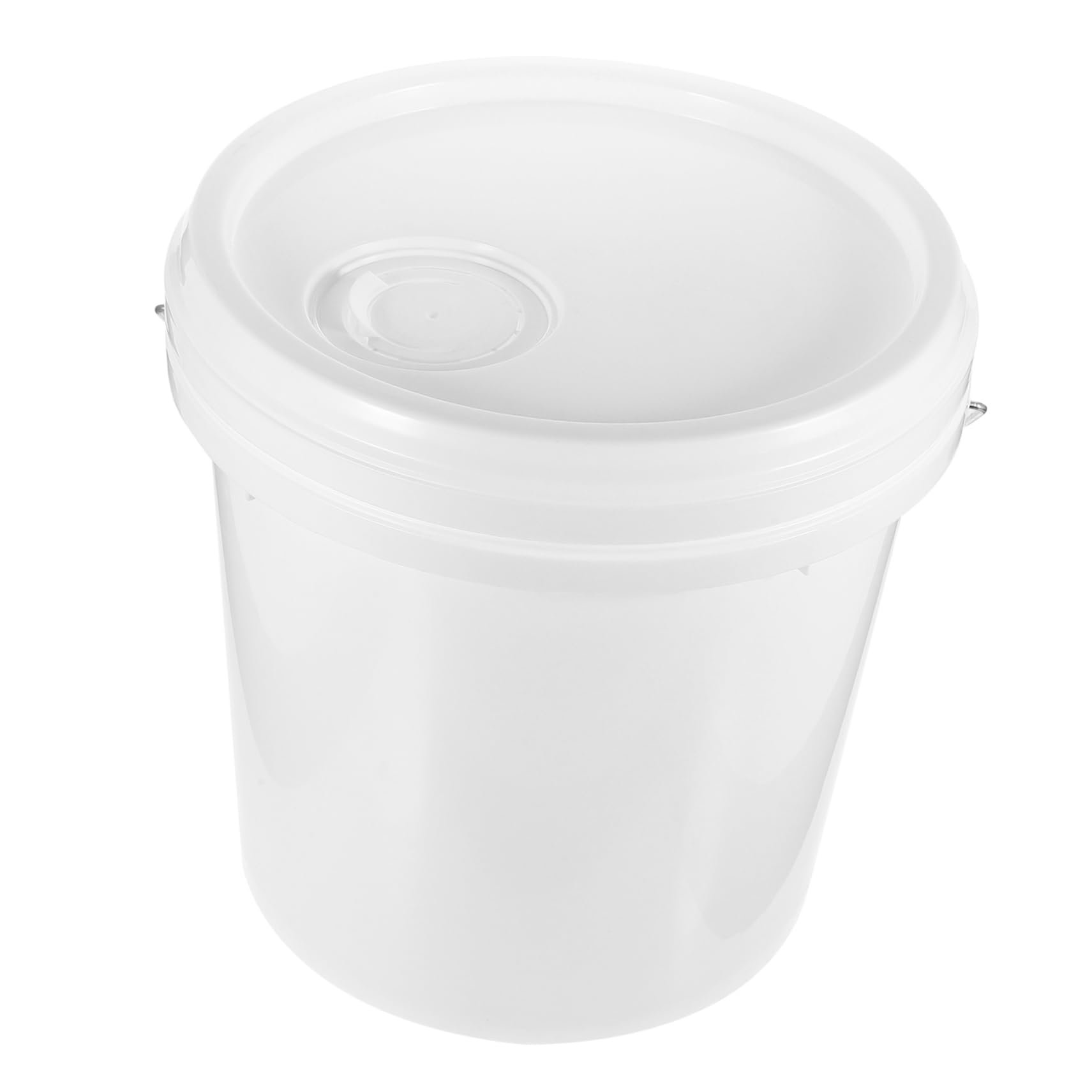 Didiseaon Cubo Ligero y Fácil de Transportar de 10 litros de Hdpe White con Tapa de Pintura para Almacenamiento y Uso en Pintura y Pigmentos