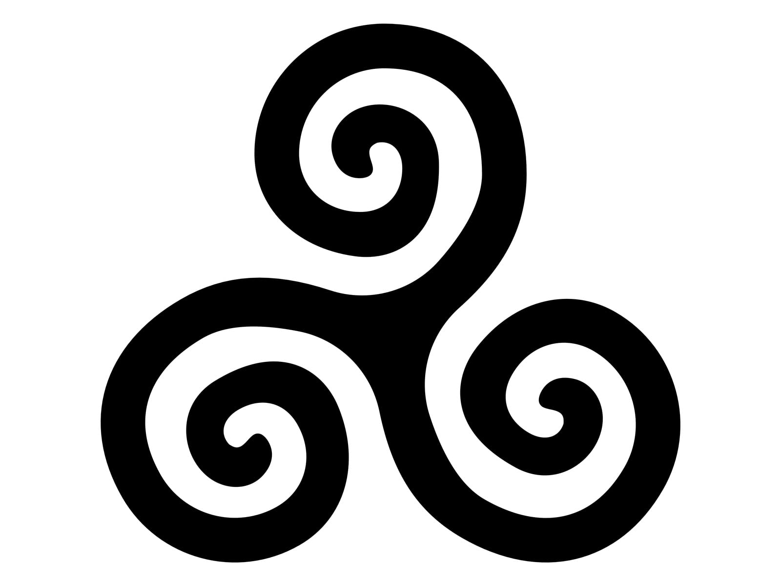Triskelion Triskeles Triple Spiral Celtic Decal Sticker
