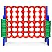 ARLIME Giant 4 in a Row Connect Game, 47'' Jumbo 4-to-Score Toy Set W/Quick-Release Lever, Build-in Ring, Jumbo Sized for Kids & Adults, Oversized Floor Activity for Indoor & Outdoor Play