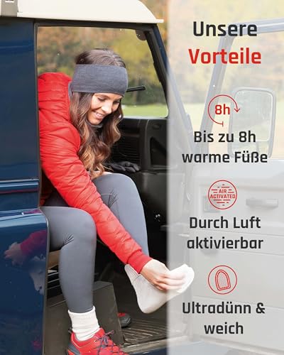 TerraTherm Fußwärmer Pads luftaktiviert, 8h warme Füße, 5, 10 oder 30 Paar – Ansicht 2