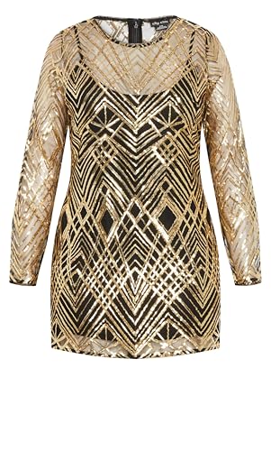City Chic Women's Dress-Braylin Sequin