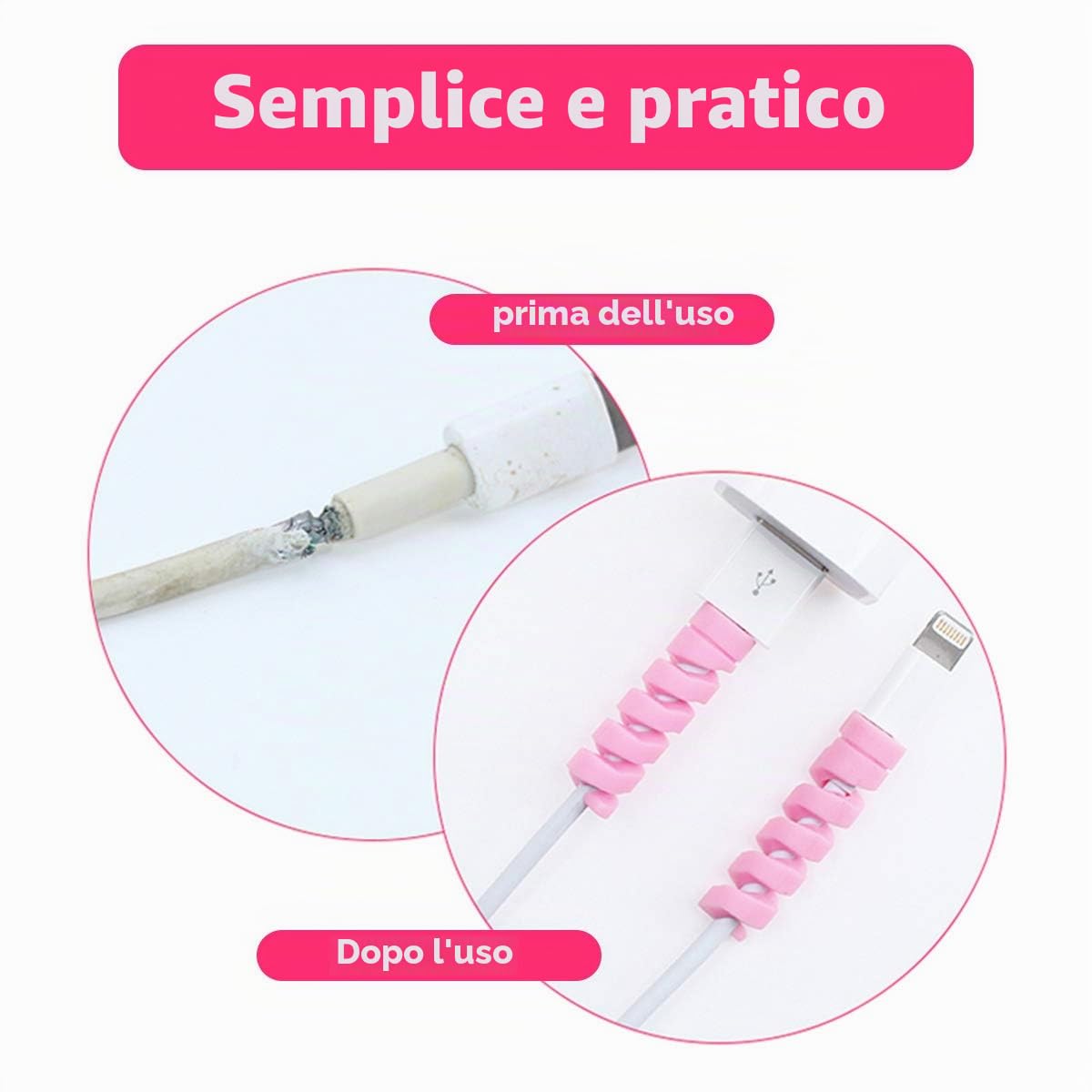 16 Pezzi di Protezione per Cavo di Ricarica per Cavo di Ricarica per Caricabatterie di Tipo C Caricabatterie per fulmini tutti i telefoni cellulari cavi di ricarica cavo per mouse cavo USB