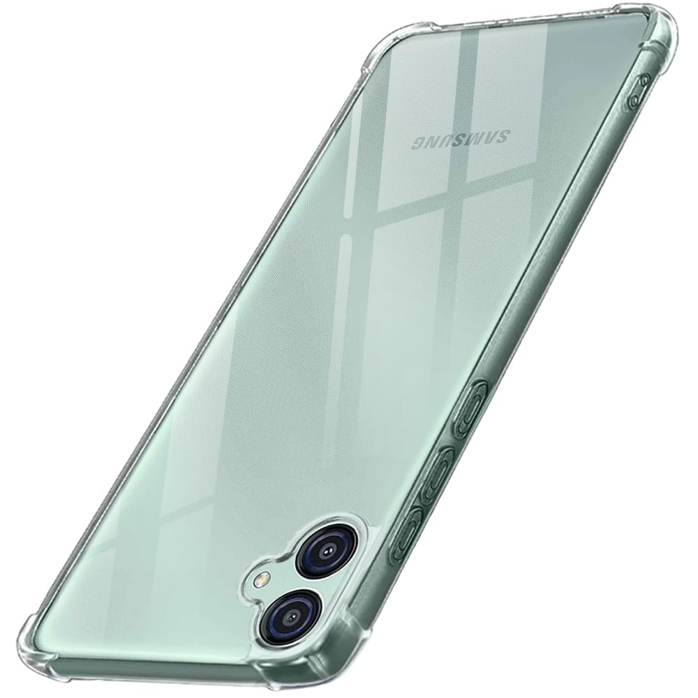 TheGiftKart Shockproof Clear Back Cover Case for Samsung Galaxy M04 / F04 / A04e | 360 Degree Protection | Hard Transparent Back Cover Case for Samsung M04 / F04 / A04e (PC & TPU, Transparent Bumper) (B0C86FRVH8) Amazon Price History, Amazon Price Tracker