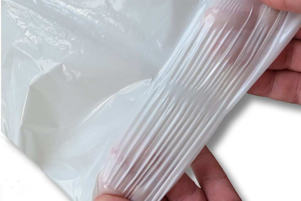 1 caja = 1200 bolsas de basura – Blanco – 30 litros – 290 + 260 x 590 mm – 20 my – Bolsas de basura/bolsas de basura