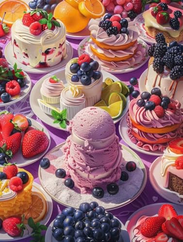 Fruit créatif toile paint by numbers kits à offrir en cadeau d'activité manuelle originale