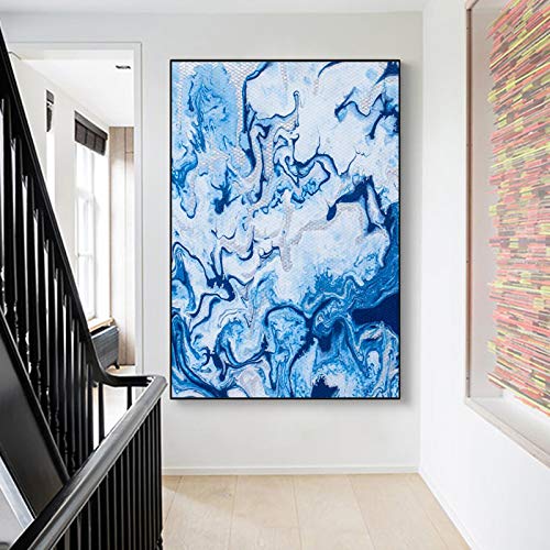 Affiches et impressions bleu wave 40x60cm pour réinventer la déco du salon