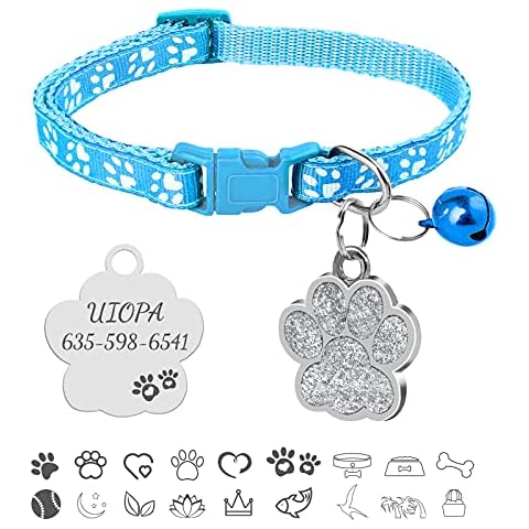 Uiopa Collier Chat Personnalisable Cover