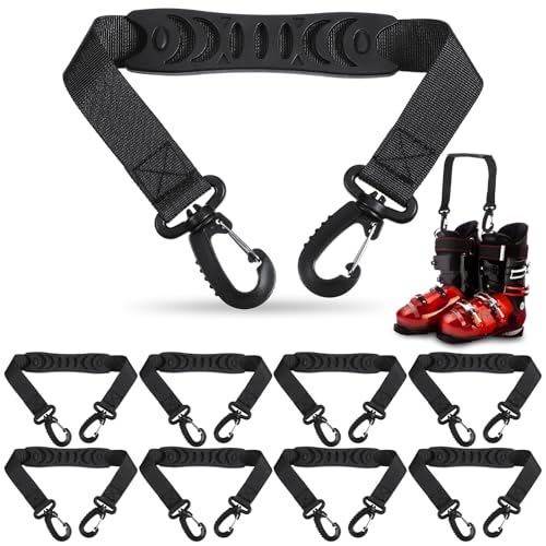 Kasyat 8 Pcs Ski Boot Carriers Straps Snowboard Boot