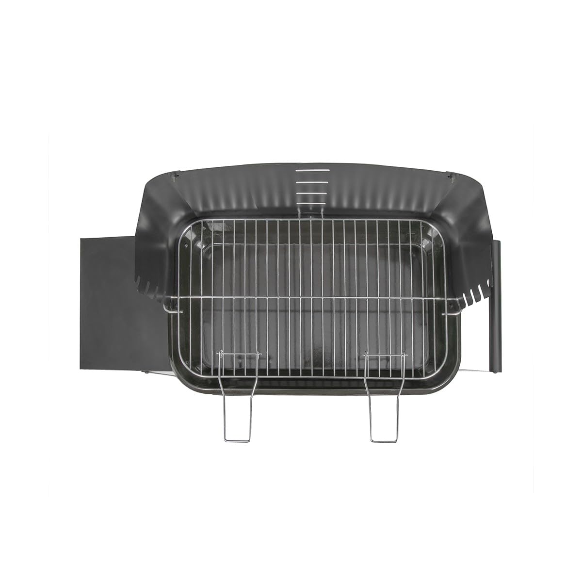 Livoo - Barbacoa de carbón DOC328-48,5x28,8 cm de cocina, 5 niveles de cocina, acero pintado, rejilla de acero cromado