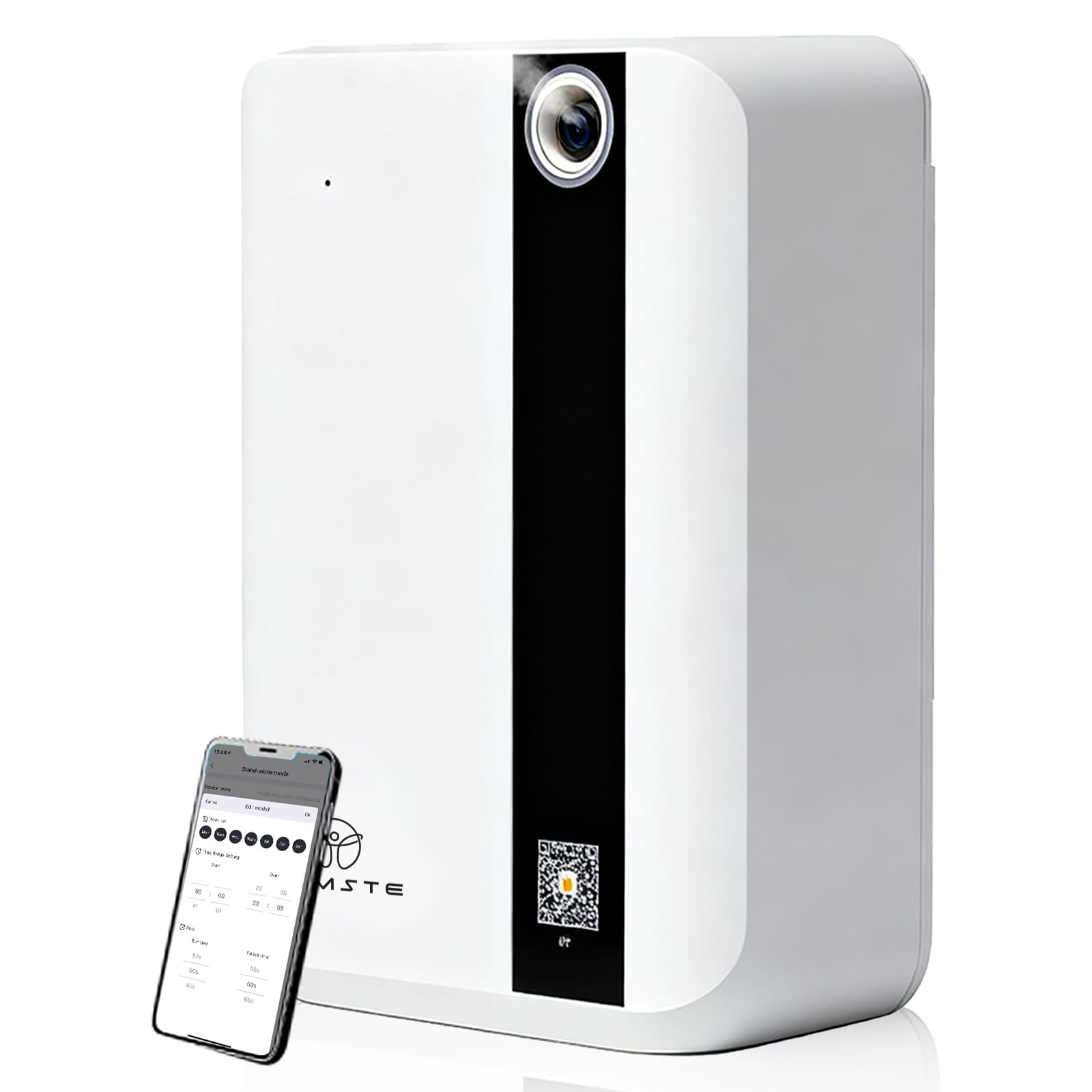 NAMSTE Smart Aroma Diffuser, Scented Diffusers, Bluetooth APP Control 500ml Aroma Scent Diffuser with Cold Air Technology Waterless Aromatherapy Diffuser Cover up to 1500m³ for Home(White)