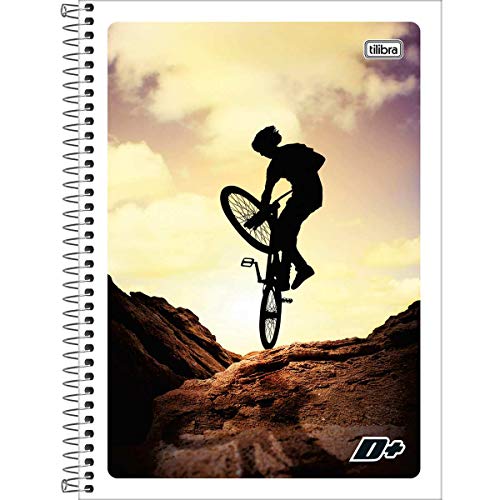 Caderno de 1 Matéria, Tilibra 11.477-4, Multicor, Pacote com 5 Unidades-modelos sortidos