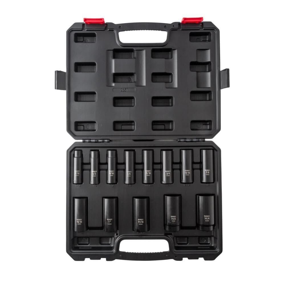 Douilles impact 1/2 écrou foiré résolu Sunex Tools 6 pans SAE long