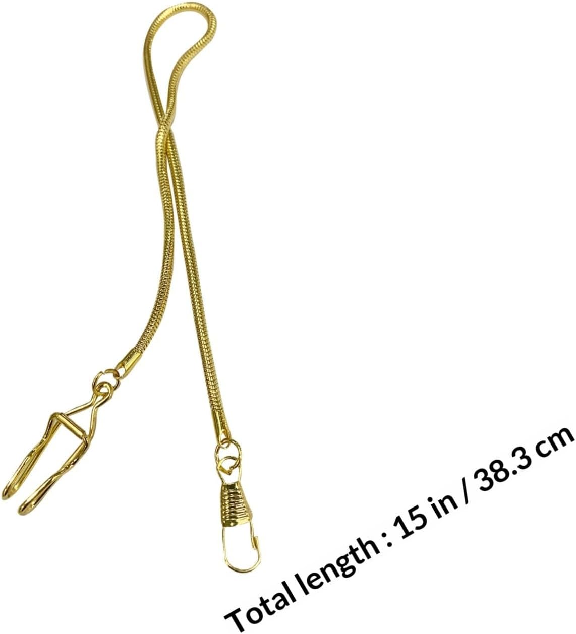 CALLARON Vintage Pocket Watch Chain Metal Accessory with Lobster Clasp