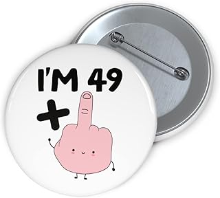 Felbridge Studio - 50th Birthday Badge Gift - Large Birthday Badges for Men Women Funny Him Her Man - Mum Dad Friend Wife Husband Cousin Son Daughter - 50 Year Old Big Card- 59mm