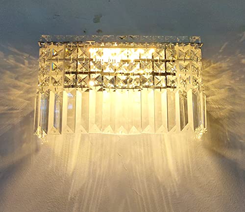 Image of Rectangular Wall Lamp, Gold,corded-electric