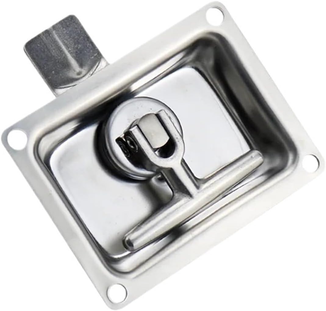Pull Panel Lock Made of 304 Stainless Steel is Suitable for Machinery Box Door Square 1Pcs
