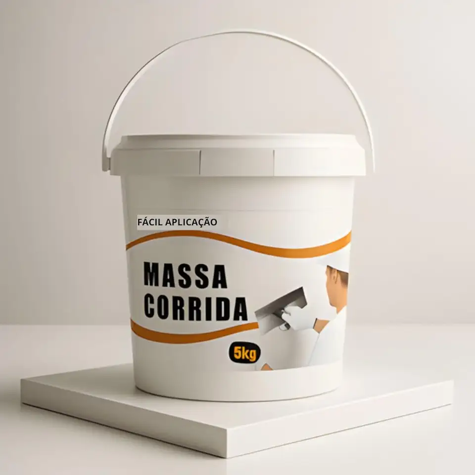 Massa Corrida PVA Interna 5kg Pronta para Uso Alta Aderência Rendimento e Acabamento Liso
