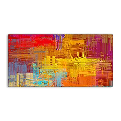 Image sur verre 120x60 cm tableau abstrait pour salon et chambre