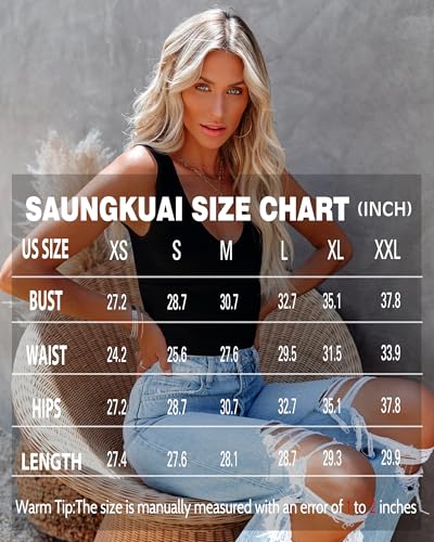 saungkuai womens bodysuit sexy plunge deep v neck backless sleeveless tank thong body suits outfits for going out