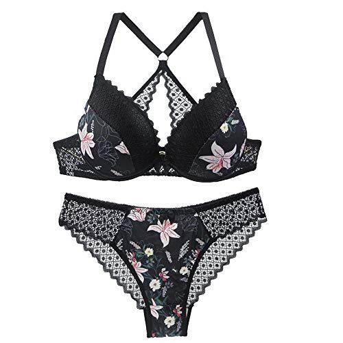 Ensemble lingerie femmes haut de gamme en taille 38E et soutien-gorge push up raffiné