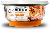 Cera Quente Micro Ondas Depilatória Mel Profissional Neez Depil Corpo e Rosto Pele Suave 150g