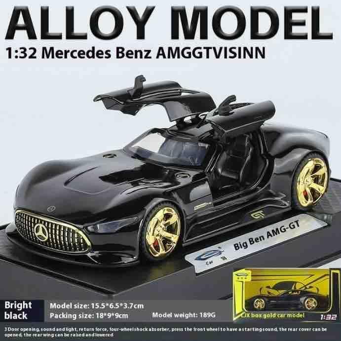 Image of Mercedes Benz Gran Turismo SUV Car 1:32 Scale Model Car Exclusive Alloy Metal Pull Back Die-cast Diecast Metal Pullback Toy Openable Doors & Light Music Best Gifts Kids【Colors as Per Stock 】
