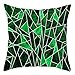Daesar Cojin Sofa,Funda de Cojin Sin Relleno,Geométrico Fundas de Cojin 45 x45 Verde