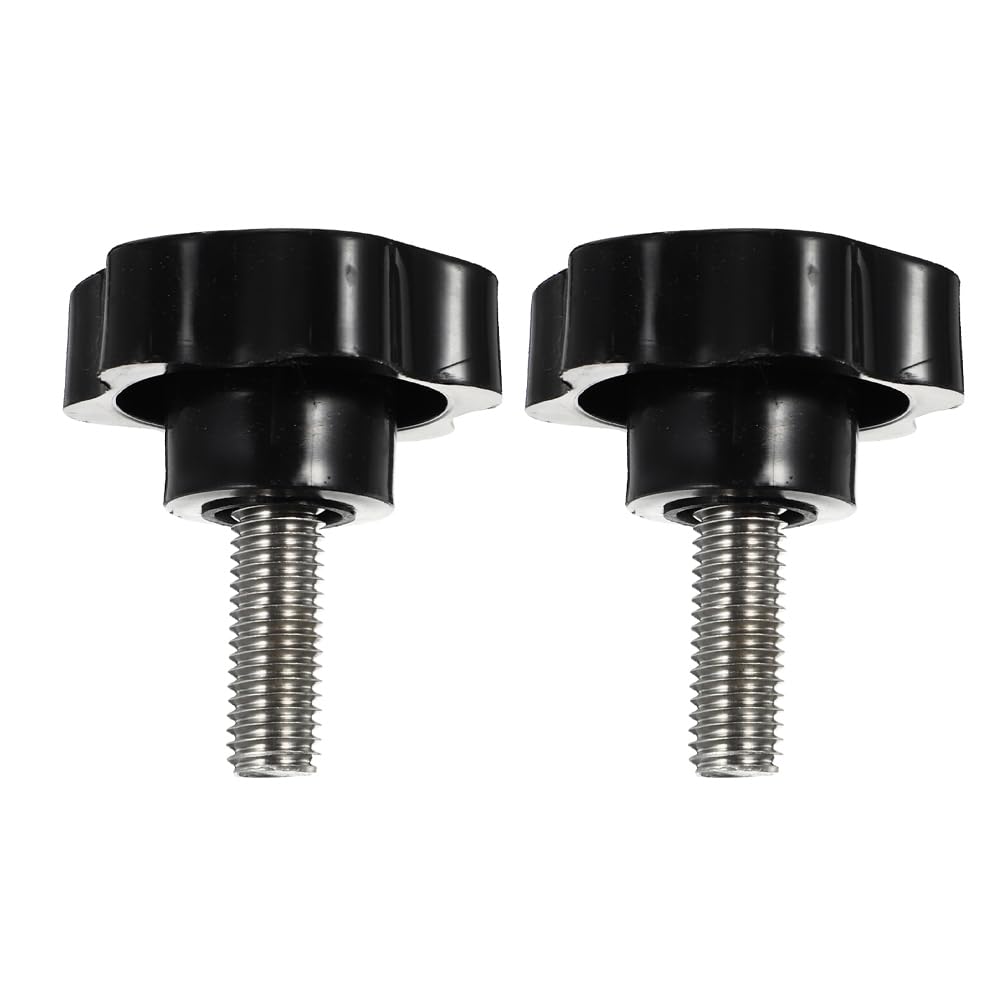 HOMOCONO 2 Pack Swing Replacement Parts Canopy Swing Fixing Screws Improved Thread Clamping Knobs, Black, 5.80X4.60X4.60CM