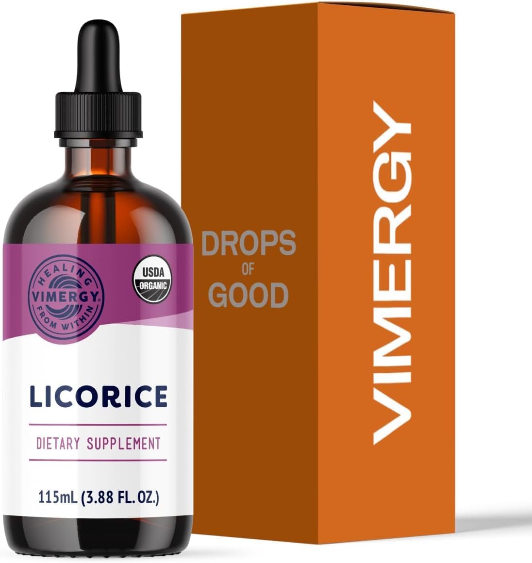 Licorice – Promotes Digestive Function* 57 2mL (50-58 Drops) Servings (200mg Extract Per Serving) – Benefits Respiratory Health* – USDA Certified Organic, Vegan, Gluten-Free – 115 mL