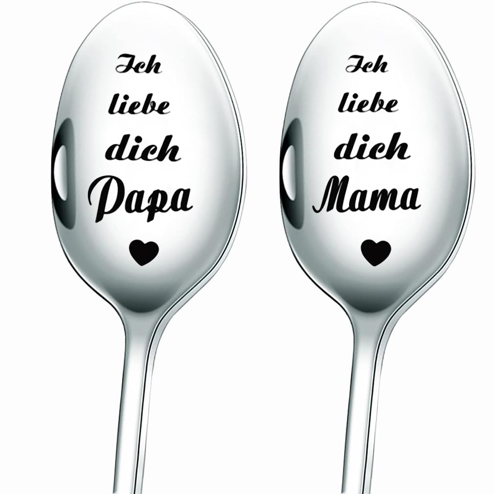 Vatertagsgeschenk – Gravierter Edelstahl-Eislöffel, Lustig & Praktisch Für Dessert-Liebhaber