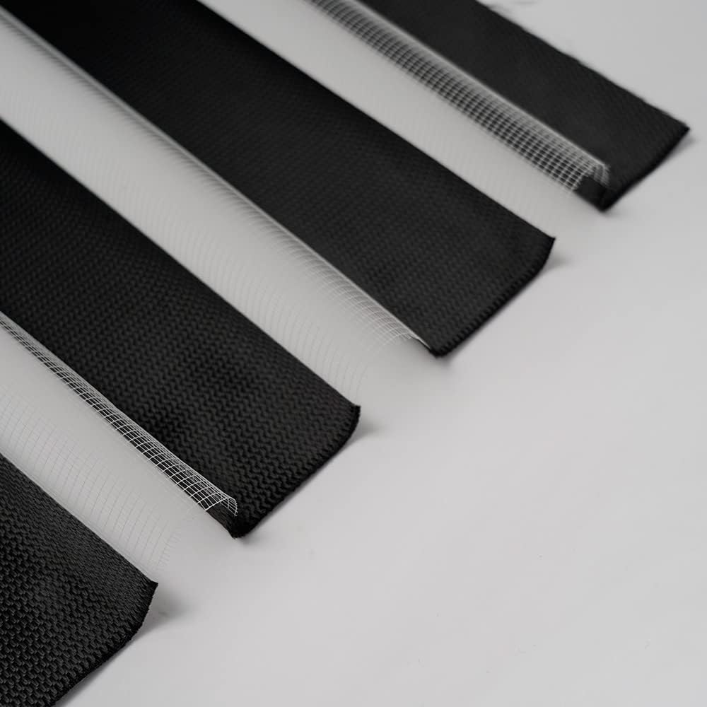 Motorized Window Shades with Remote Control Rechargeable Battery Motor Solar Panel Option Full Blackout Zebra Blinds Compatible with Alexa, Child Safety (95% Shading - Pure Black)