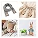 OOTSR 150pcs Wooden Handmade with Love Round Craft Decor 2 Holes Wooden Sewing Buttons (15-20-25mm)