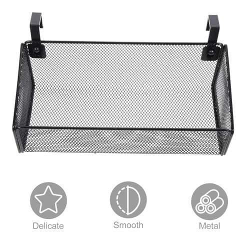 Panier de rangement suspendu en métal noir Zerodeko pour organisation maison