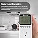 KETOTEK Watt Meter Power Meter Plug Electricity Usage Monitor for Home, Energy Monitor with LCD Display, Kilowatt Meter Socket Outlet, Voltage Amps Power Consumption Meter, Overload Protection