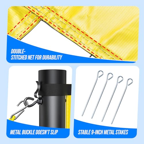 image for Patiassy Outdoor Portable Volleyball Net Set System - Quick & Easy Set