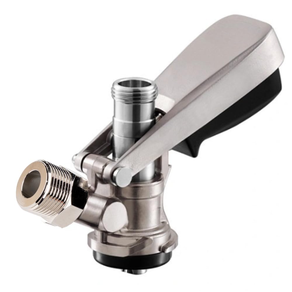 Kegverschluss Zapfkopf Korbkeg Typ S oberer Ausgang 5/8" Bier & 3/4" Co²