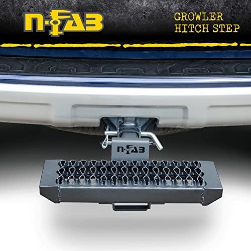 N-Fab Growler Hitch Step | Textured Black | Ghs2018-Tx |Universal Fit Into Standard 2” Hitch Receiver #TOP4