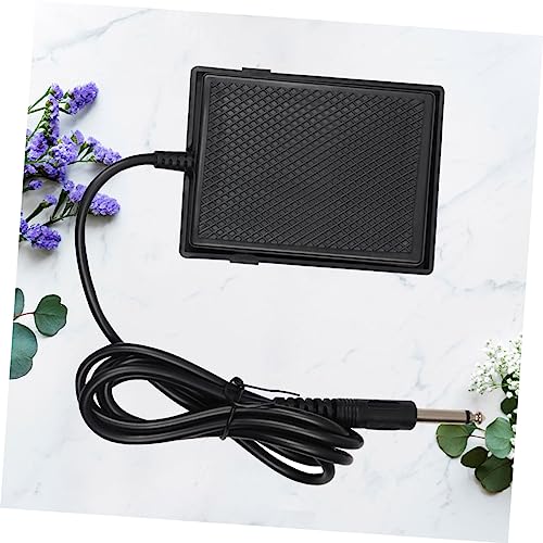 Pedal sustain para guitarra y bajo, material ABS negro miniatura 6