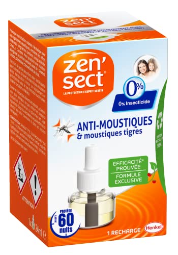 Zen'Sect Moustiques - Recharge pour Diffuseur électrique (45 nuits) - Anti-Moustiques & Moustiques Tigres Cover