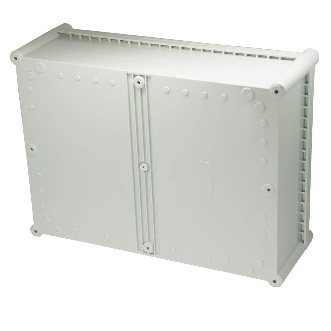 Zulkit Abzweigdose ABS Kunststoff staubdicht wasserdicht IP67 Abzweigdosen Universal Elektroprojekt Gehäuse Langlebig DIY Elektronische Projektbox Grau 14.96 * 11.02 * 5.12 Zoll (380 * 280 * 130mm)