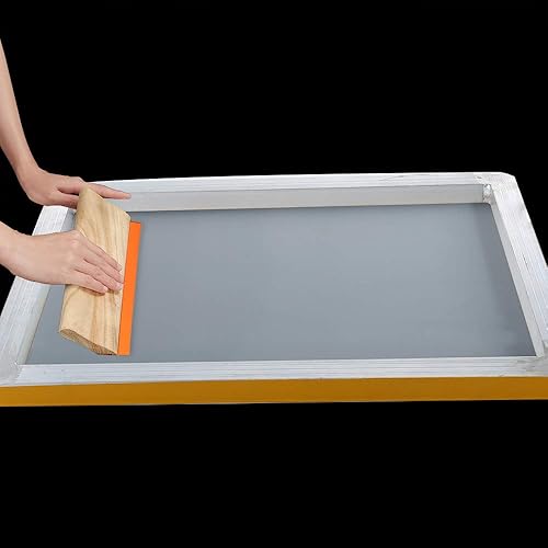 Miniatura 4 de Caydo 6 marcos de impresión de pantalla de seda de aluminio de 20 x 24 pulgadas con malla blanca 160 para serigrafía