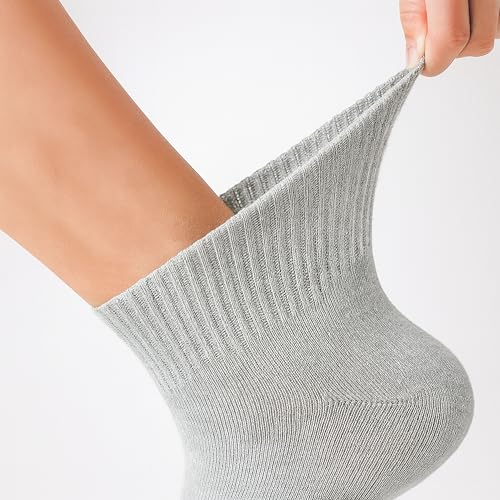 Men’s Cotton Ankle Socks Size 7-12 – 6 Pairs Black White Grey – Soft Breathable Casual Sports Work Everyday Socks3