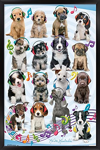 Poster chiots écouteurs Keith Kimberlin pour habiller un mur vide avec élégance