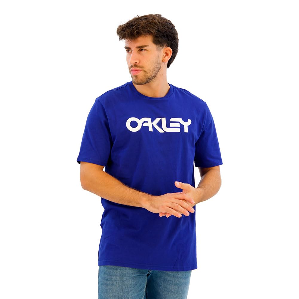 Oakley Men's Mark Ii Tee 2.0, Crystal Blue/White, XL