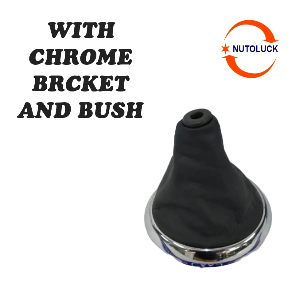Nutoluck Car Accessories Gear Lever Boot Compatible with I-20 with Chrome Bracket and Bush - Image 2 thumbnail