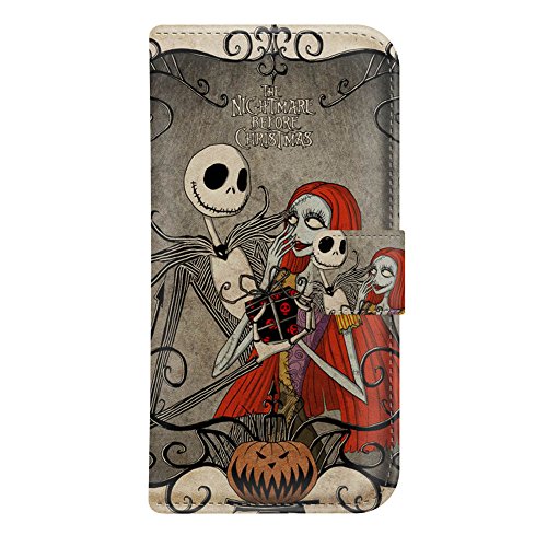 iPhone 6 Plus Wallet Case - Onelee Disney The Nightmare Before Christmas Premium PU Leather Case Wallet Flip Stand 5.5