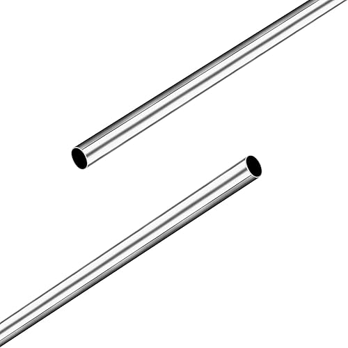 Miniatura 5 de Aopin 4 tubos de tubo capilar de acero inoxidable 304 de 0.157 in de diámetro exterior de 0.039 in de grosor de pared de 9.843 in de longitud, tubo