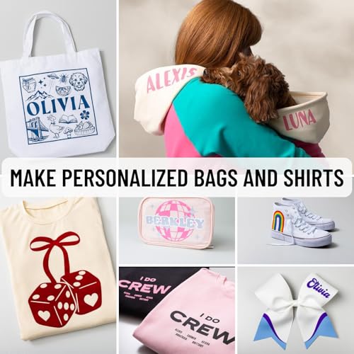 Image of Cricut Joy Xtra Cutting Machine T-Shirt Making Bundle with Mini EasyPress Heat Press - Includes Smart Iron-On Materials, Tools & Heat Transfer Vinyl Design Guides
