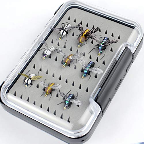 YAZHIDA Realistic Flies Fly Fishing Flies kit - Handmade Dry/Wet/Fly Fishing Lures (bass Flies for Fly Fishing) - Thumbnail 4